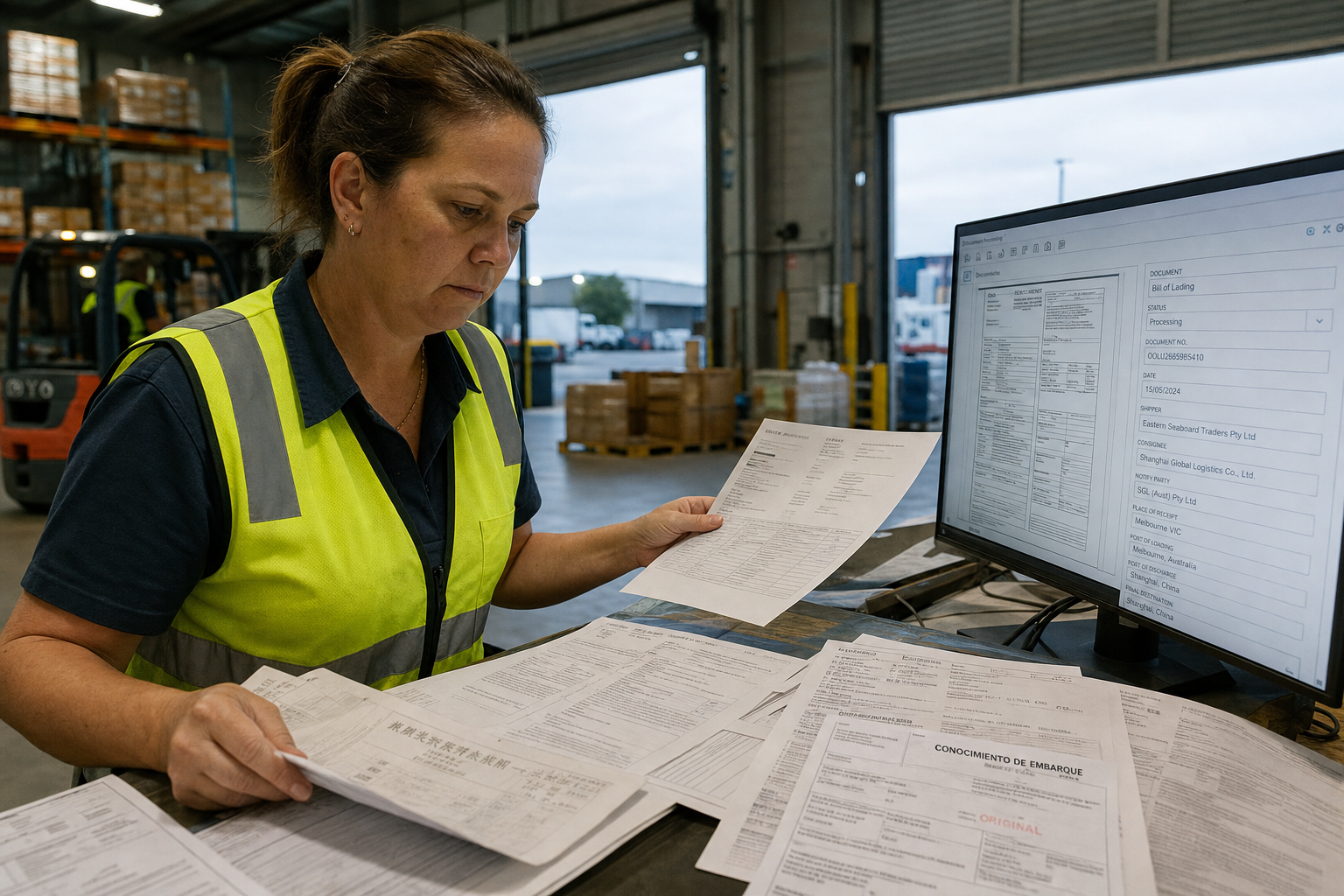 Multi-Language Bill of Lading Processing with AI